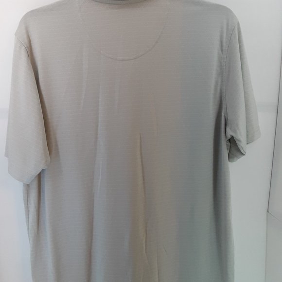 Bolle Men's Polo Short Sleeve Golf Shirt Gray Button Top Size X-Large - Picture 2 of 8